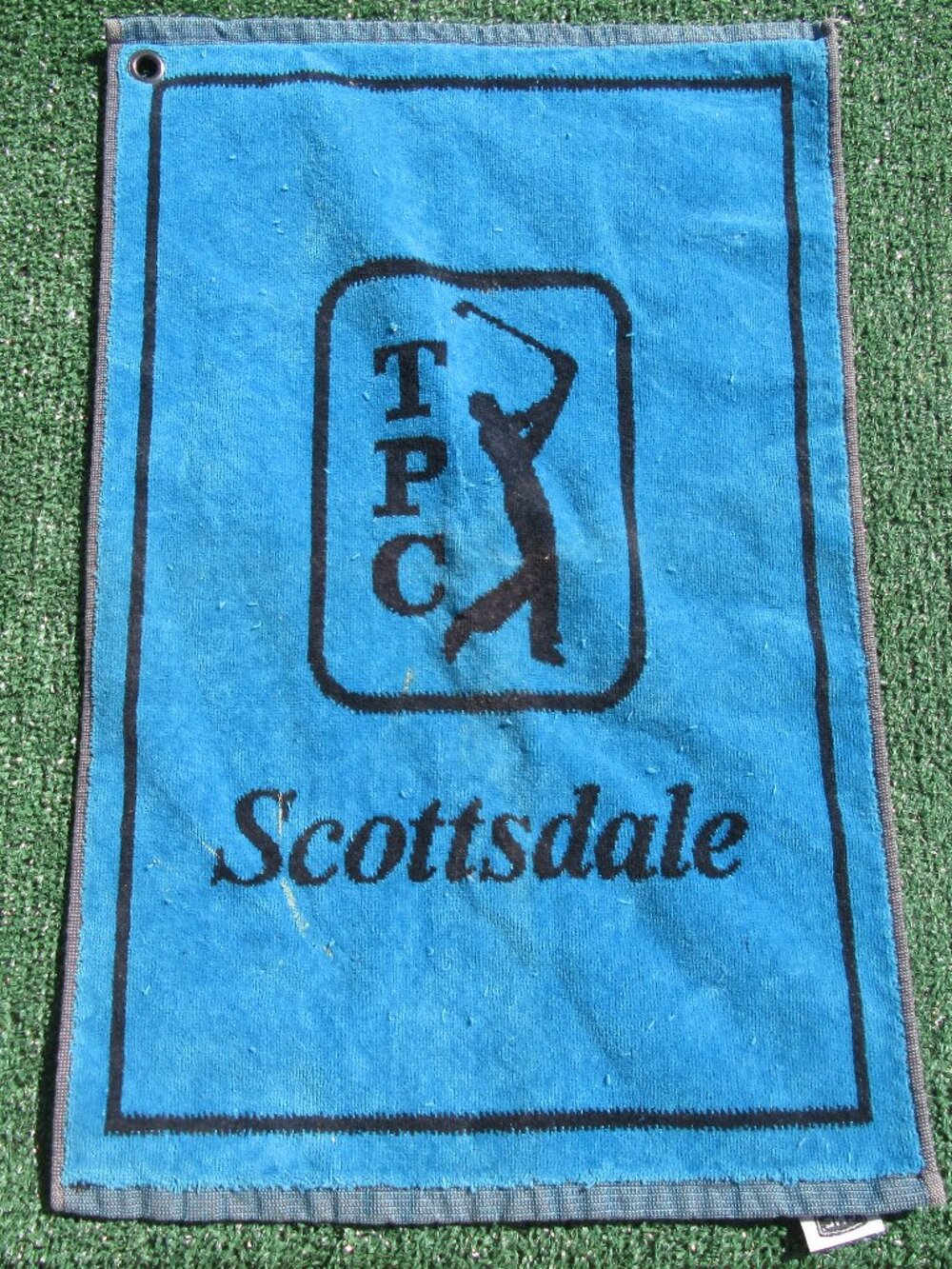 TPC The Players Club Scottsdale Arizona Golf Bag Towel Teal Blue